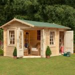 garden log cabins 9x13 34mm berkshire renwick log cabin XPFOKXY