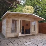 garden log cabins waltons 5m x 3m woburn log cabin AFSLCON