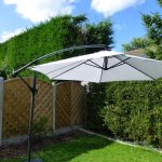 garden parasols uk-gardens 3m grey cantilever hanging garden parasol umbrella freestanding  ... UNEVMMG