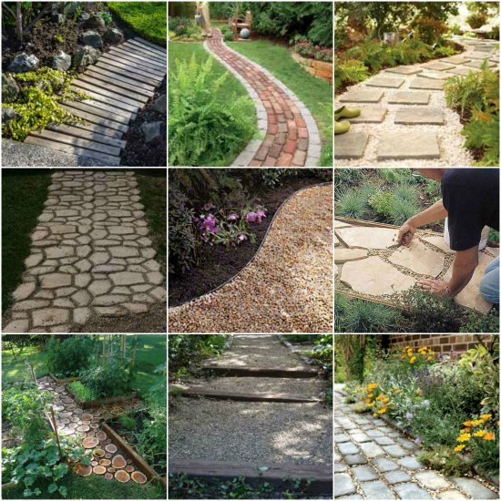 garden path ideas diy-garden-path-ideas QKEWJQY