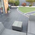 garden patio ideas carbon black limestone flagstones | modern patio | landscaping | #garden SHUTQDG