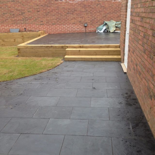 garden paving slabs black slate paving✓patio slabs garden✓5m2 600x400mm 20mm thick✓free✓delivry CYWSAFL