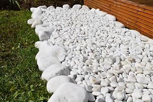 garden pebbles image is loading decorative-marble-snow-white-carrara-stones-gravel-pebbles- KUJRNCE