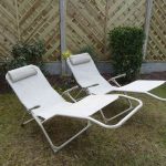garden recliners set of 2 garden sun lounger chairs beige garden recliner relaxer chair VIPEXSZ
