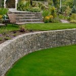 garden retaining wall curved retaining wall retaining and landscape wall big sky landscaping inc. MCVGDWS