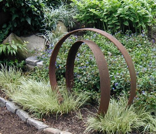 garden sculptures decayed whiskey barrel planter left me with 4 large rings, never thought RKMWVWK