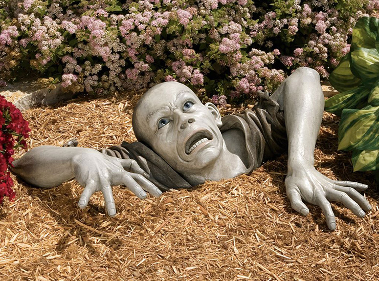 garden sculptures lifesize zombie garden sculpture LBABUOY
