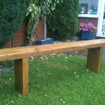 garden seat reclaimed rustic chunky solid pine garden bench seat BHEWAGH