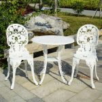 garden sets 3-piece cast aluminum durable tea set patio furniture garden furniture  outdoor AQECJFO