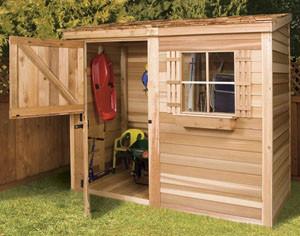 garden shed kits cedarshed bayside kit with dutch door ... PKUDWCF