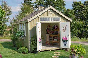garden shed kits colonial williamsburg wood shed (with pre-cut parts) AVBHFTU