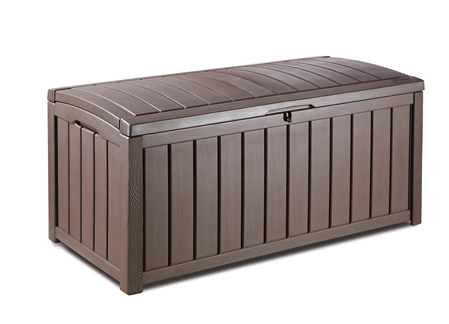 garden storage boxes amazon.com: keter glenwood plastic deck storage container box 101 gal: home HPUTYMM