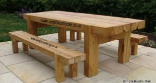 garden tables rustic oak beam garden table LTWPQWI