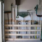 garden tool storage garage storage for garden tools from old pallet | hometalk BZZQTCL