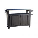 grill serving prep station cart with patio storage LUWLCYY