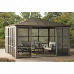 hard top gazebo 12 x 14 hardtop gazebo metal steel aluminum roof post outdoor for XZNLCOU