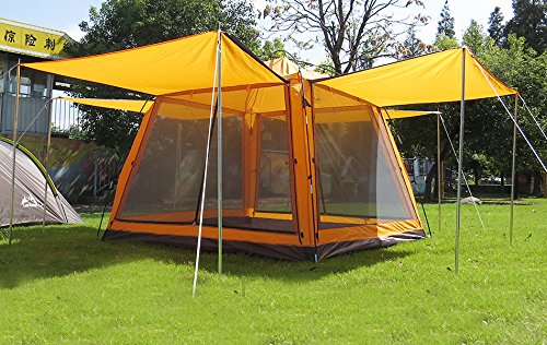 hasika all-weather diversified 8 x 8 instant screened canopy-orange(not  include outside LYQRHLK