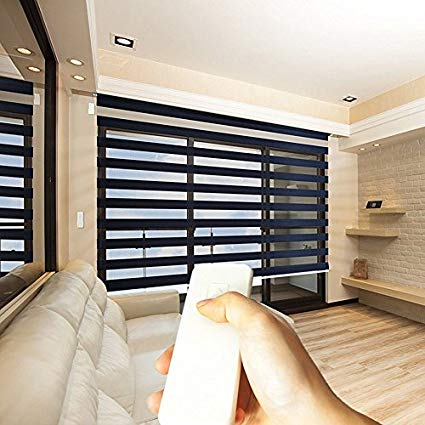horizontal blinds godear design zebra design roller window shades, motorized-remote, privacy horizontal  blinds, TGISDOJ
