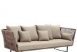 kettal - bitta 3-seater outdoor sofa - dry sand/brown/fabric 285 LVERUIL