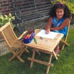 kids garden furniture children s wooden table chairs kids outdoor patio furniture set for garden HTSBPBV