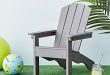 kids outdoor furniture charcoal adirondack chair RUSTMDF