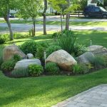 landscaping with rocks mix landscape bed with large rocks COSYJAF