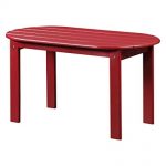 linon adirondack patio coffee table in red WSOPKXD