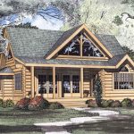 log home plans #153-1216 · 2-bedroom, 1449 sq ft log cabin home plan - 153-1216 BHRUYET