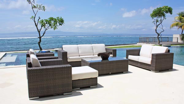 luxury garden furniture designer rattan sofas DKTMYWG