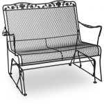 meadowcraft dogwood wrought iron loveseat patio glider : ultimate patio GKEINCH