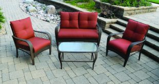 menards patio furniture backyard creations® orchard valley 4-piece deep seating patio set at menards ® PUGXYQW