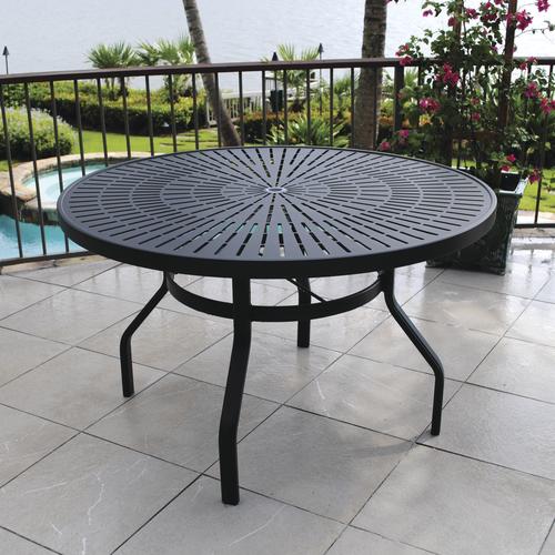 menards patio furniture backyard creations® sanibel round dining patio table at menards® GTIDWIU