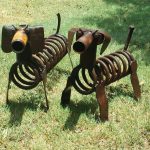 metal garden art animals metal art dogs scrap metal art junk yard EHCQXNJ