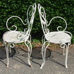 metal garden chairs wrought iron chairs australia folding chair wrought iron outdoor throughout metal TNFXELW