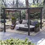 metal gazebo image is loading pergola-kit-canopy-cover-metal-gazebo-patio-furniture- QMEGBVB