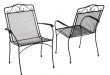 metal outdoor chairs hampton bay nantucket metal outdoor dining chair (2-pack) AOABDFV
