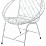 metal outdoor chairs metal chair white, veranda outdoor modern metal patio chairs - white OTMJJXL