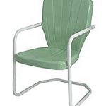 metal outdoor chairs thunderbird 1950u0027s metal lawn chair view larger photo email ... JUWQMIC