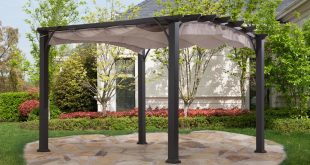 metal pergola sunjoy 10x10 arched pergola PJXEQSG