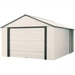 metal sheds arrow murryhill 12 ft. x 17 ft. vinyl-coated garage type steel storage LDDUGGI