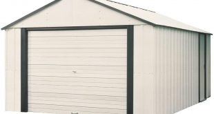 metal sheds arrow murryhill 12 ft. x 17 ft. vinyl-coated garage type steel storage LDDUGGI