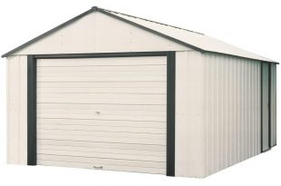 metal sheds arrow murryhill 12 ft. x 17 ft. vinyl-coated garage type steel storage LDDUGGI