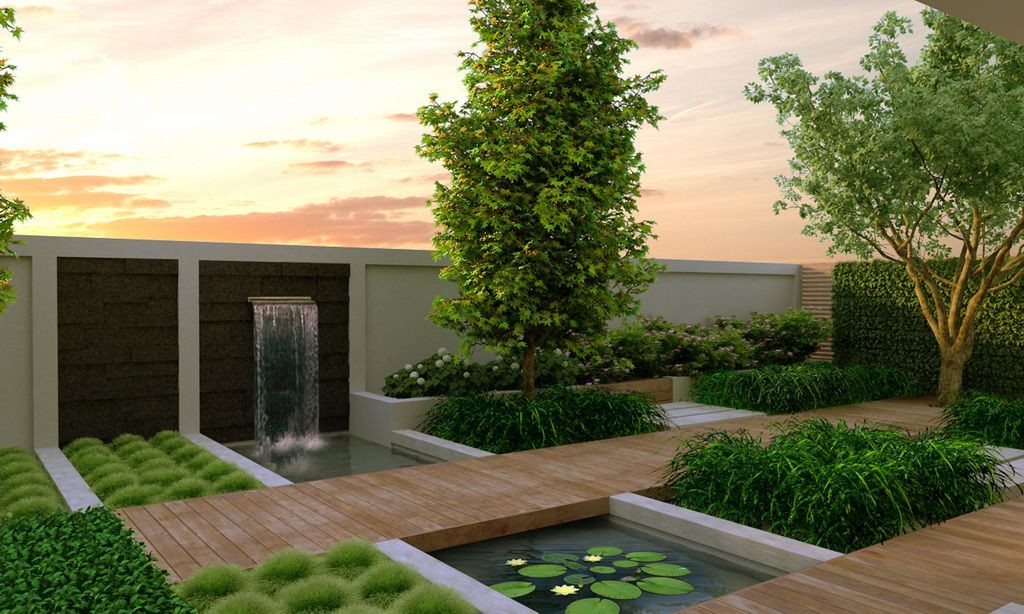 modern gardens contemporary garden design: ideas and tips GOLPXBC