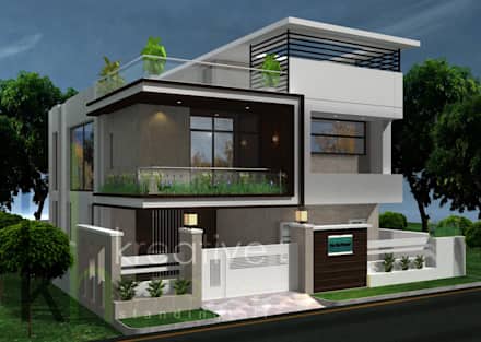modern house designs a modern home with artistic twist: modern houses by kreative house LEEYPEY