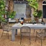 modern teak outdoor dining table OOTFUCO