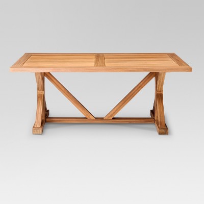 morie farmhouse wood outdoor dining table - threshold™ BWANUGQ