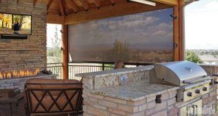 oasis patio shades driven by lutron YFEPTWB