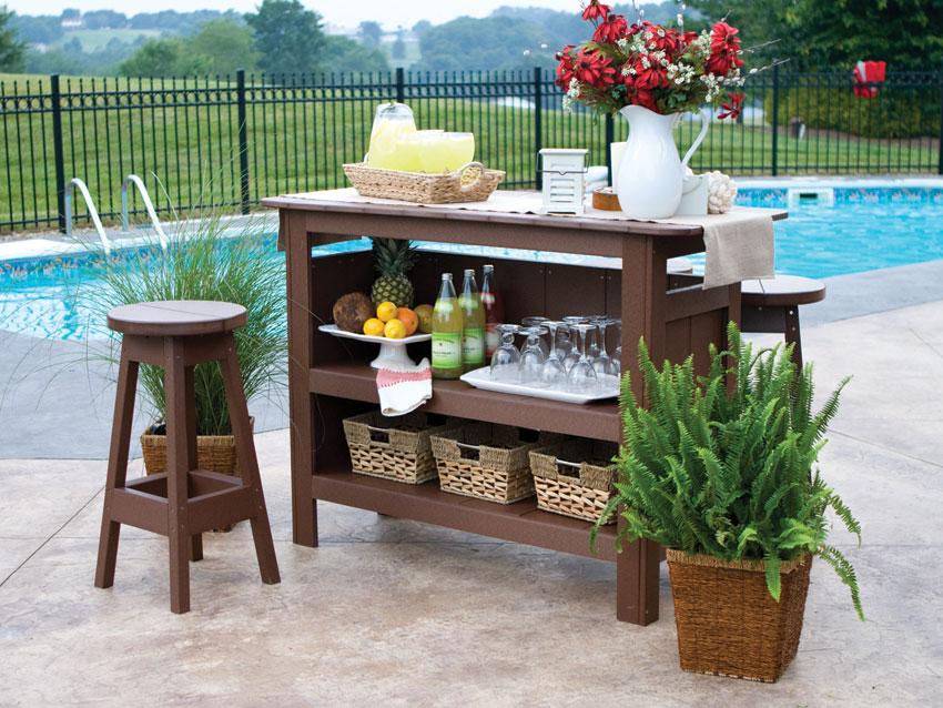 outdoor bar furniture amish outdoor bars | poly bar MAHLCGG