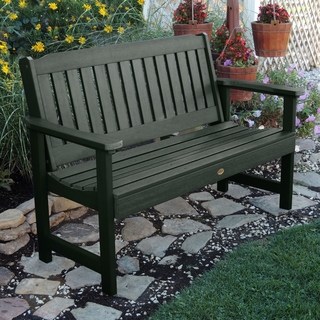 outdoor benches oliver u0026 james jacques 5-foot eco-friendly synthetic wood garden bench DJHTHHV