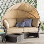 outdoor couch seagle daybed with cushions TKYDQKX